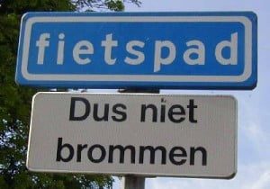 fietspad-niet-brommen