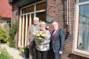 Burgemeester Jan Luteijn en Echtpaar Snijders