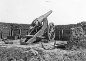 Geschut - kanon 15 lang staal 24 uit 1897, Hoekse Waard, mei 1940