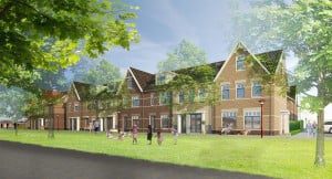 Impressie rijwoningen Het Raadhof s-Gravendeel