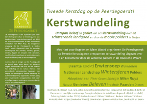 Kerstwandeling 2015 op De Peerdegaerdt