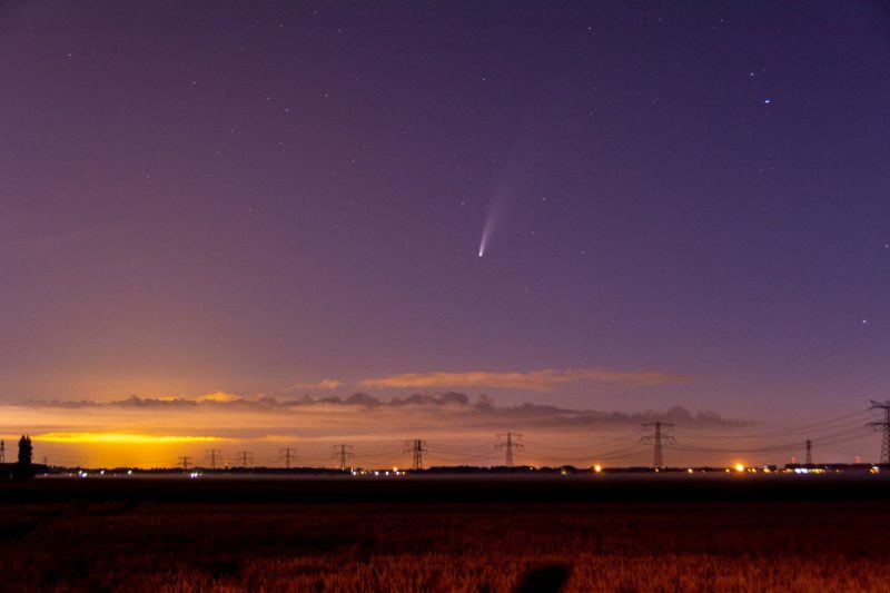 Neowise genomen vanuit Strijen - Foto Arjan Drop