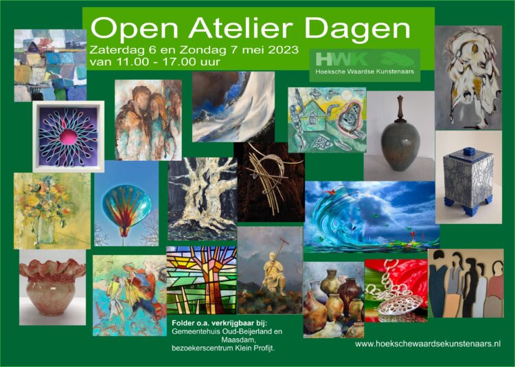 Atelierdagen open Hoeksche Waardse Kunstenaars op 6 en 7 mei