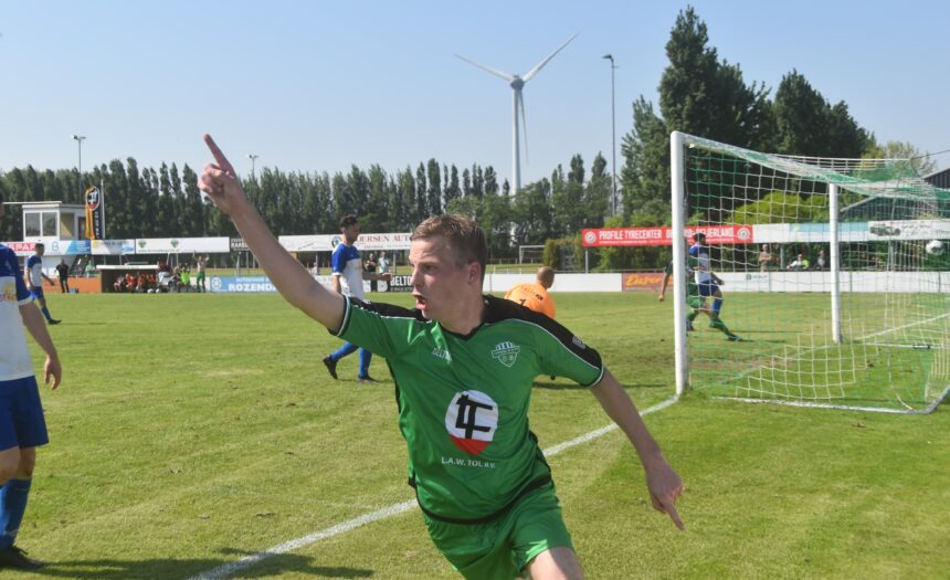 Robin Verhoeven schiet NBSVV naar de 5e klasse - Foto Sander Schilperoort