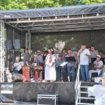 Shantykoor de Hoeksche Waard tijdens hun koor tour door Duitsland - Foto Joke Kortekaas