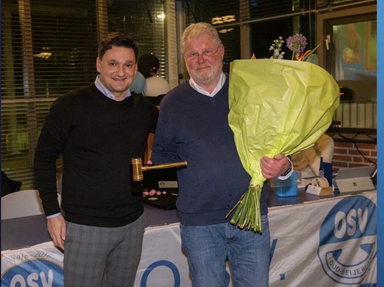 Martin den Hoed volgt Jack Smeets op als voorzitter OSV Oud-Beijerland