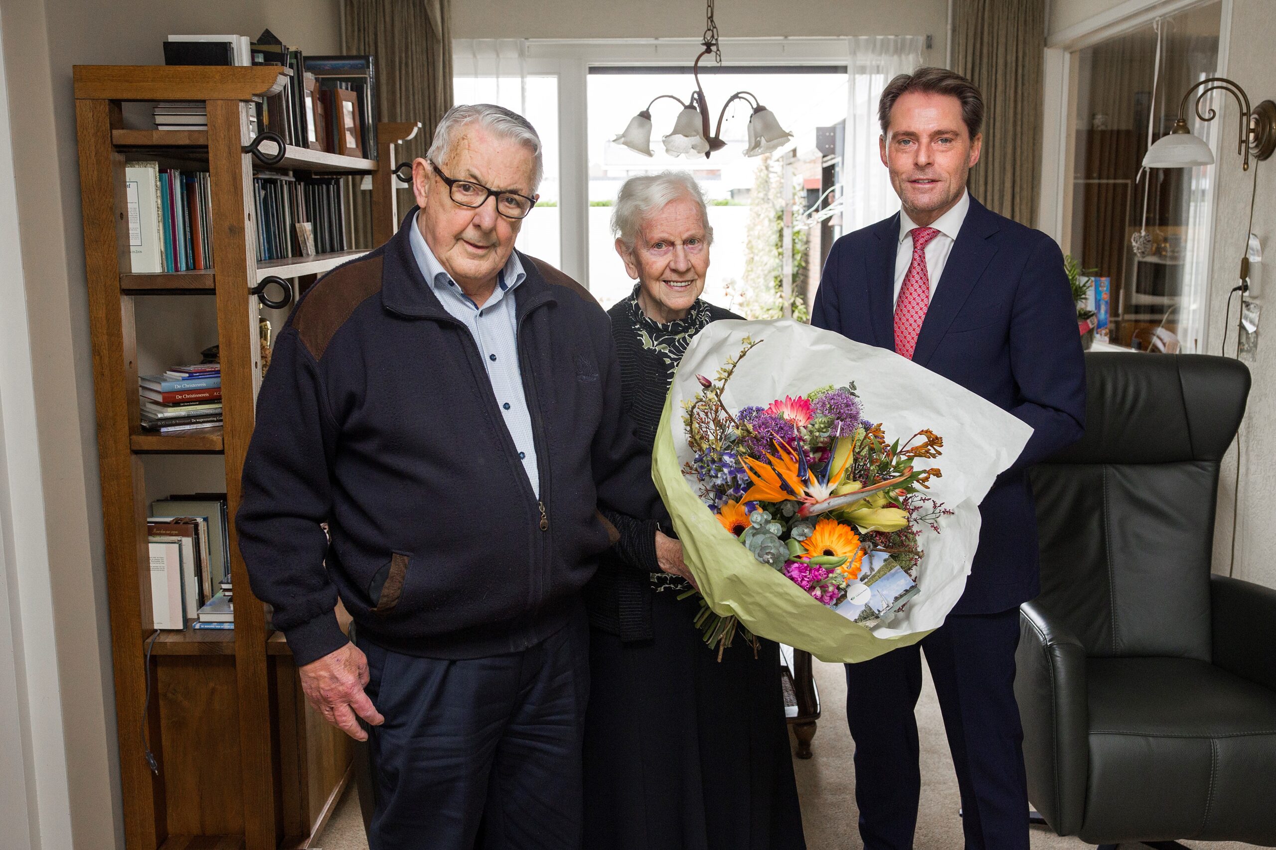 Felicitaties voor diamanten echtpaar Huisman uit Nieuw-Beijerland