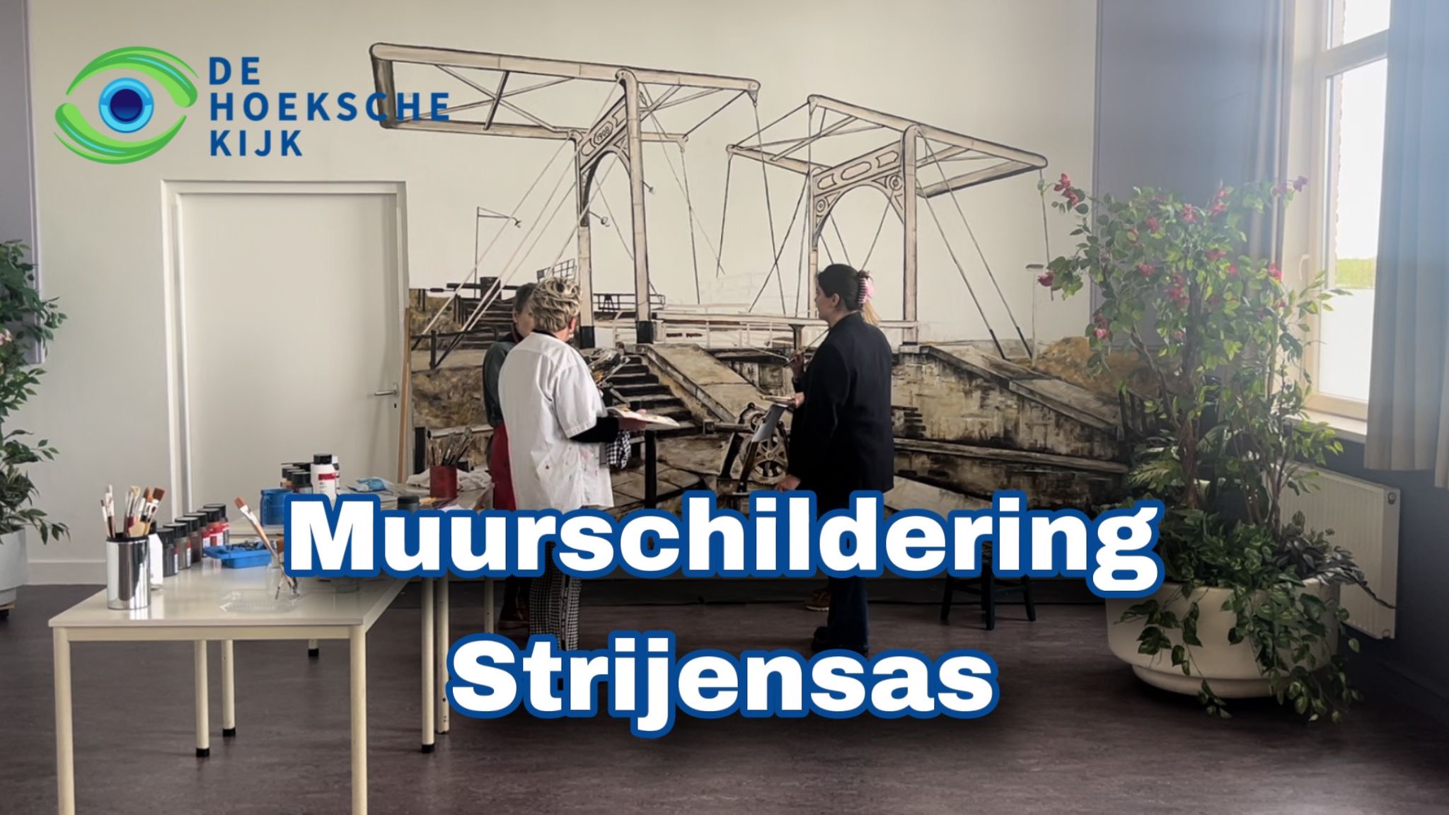 Video: Muurschildering van ‘De Oude Dame’ in Strijensas.