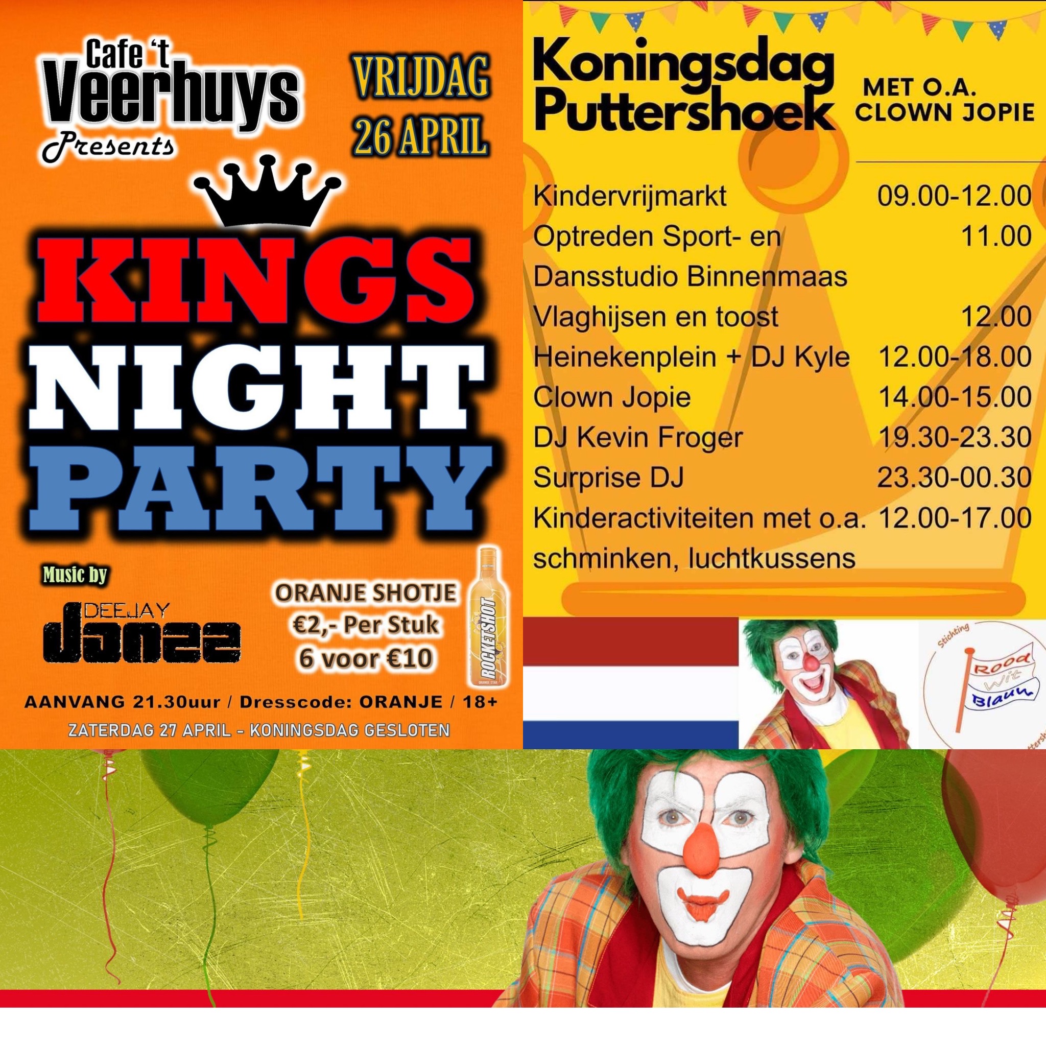 Volop activiteiten rond en op Koningsdag in Puttershoek