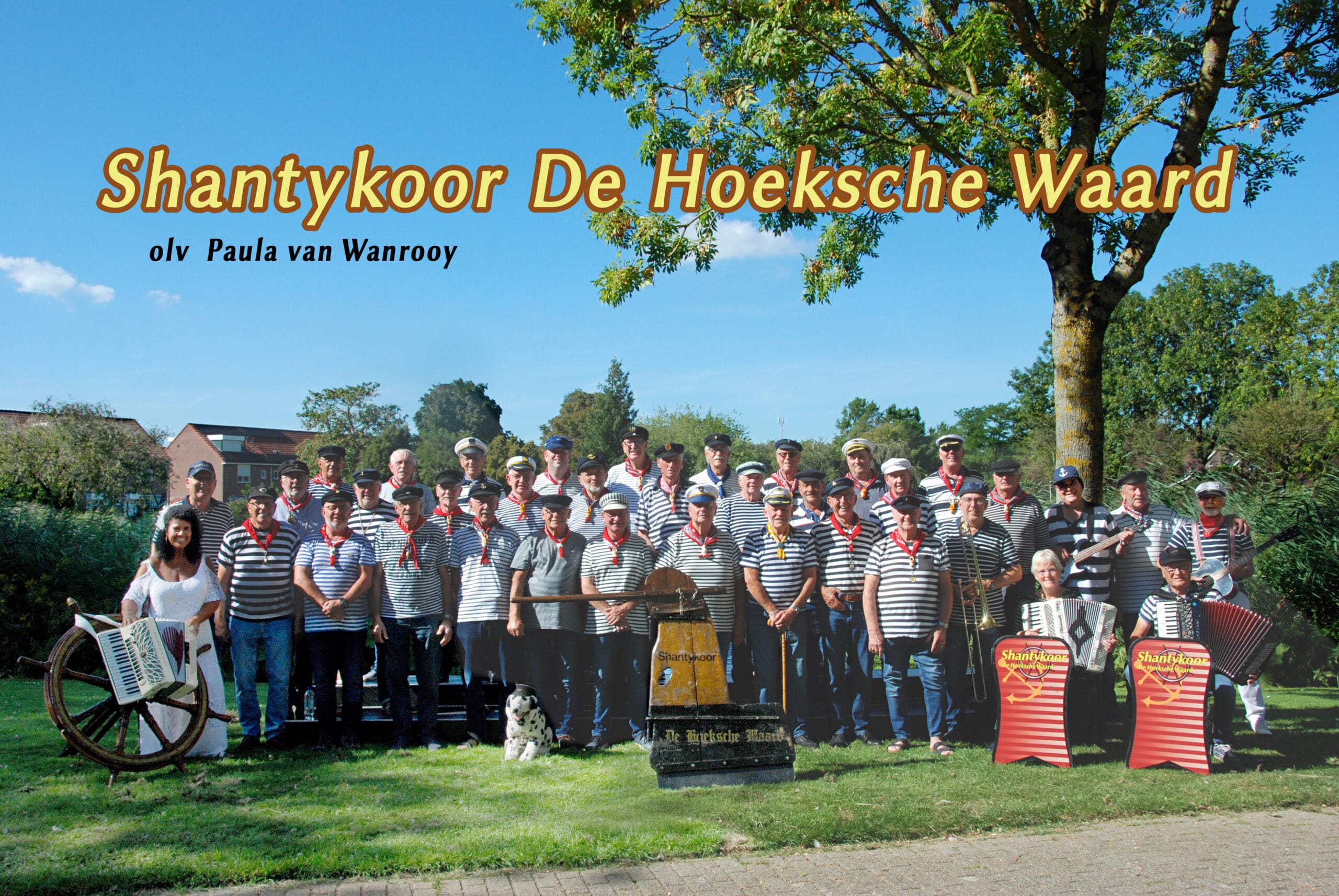 Shantykoor Hoeksche Waard live in het centrum van Numansdorp