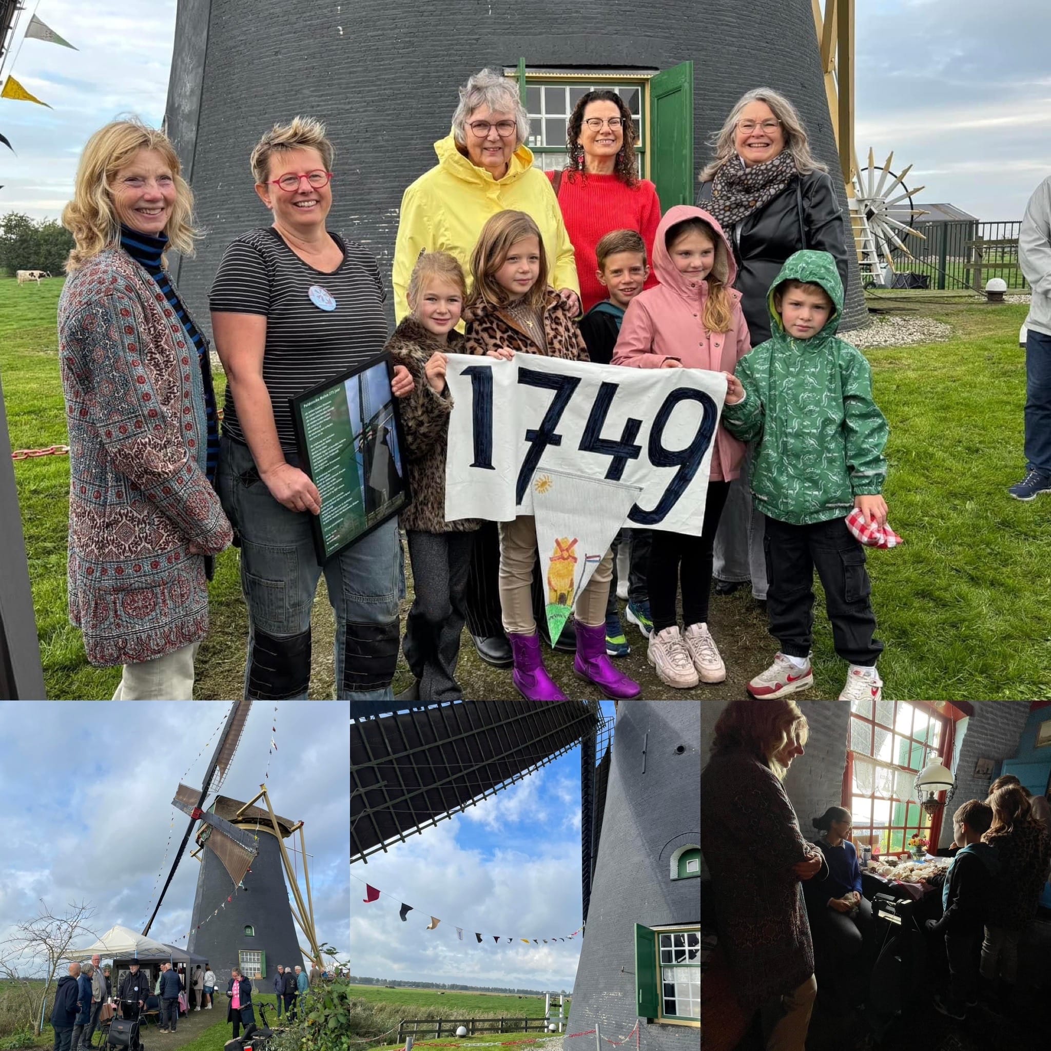 275-jarig jubileum voor De Poldersche Molen in Maasdam
