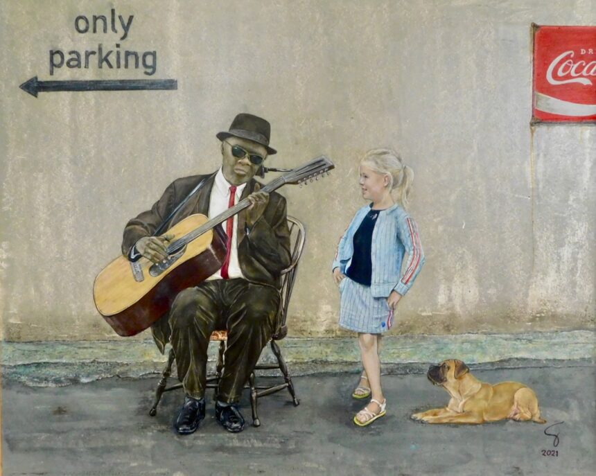 Nieuw werk van Teus van Gemert is te zien in Dienstencentrum 't Weegje. (Foto: Arie Pieters/kunstcommissie)