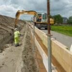 Dijkverstserking langs het Spui