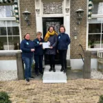 Een prachtig gebaar van de agrarische sector voor een belangrijk lokaal initiatief! - Op de foto van links naar rechts: Therese de Roon, Yvonne Verhorst, Caroline Wols en Paula Oudijk.