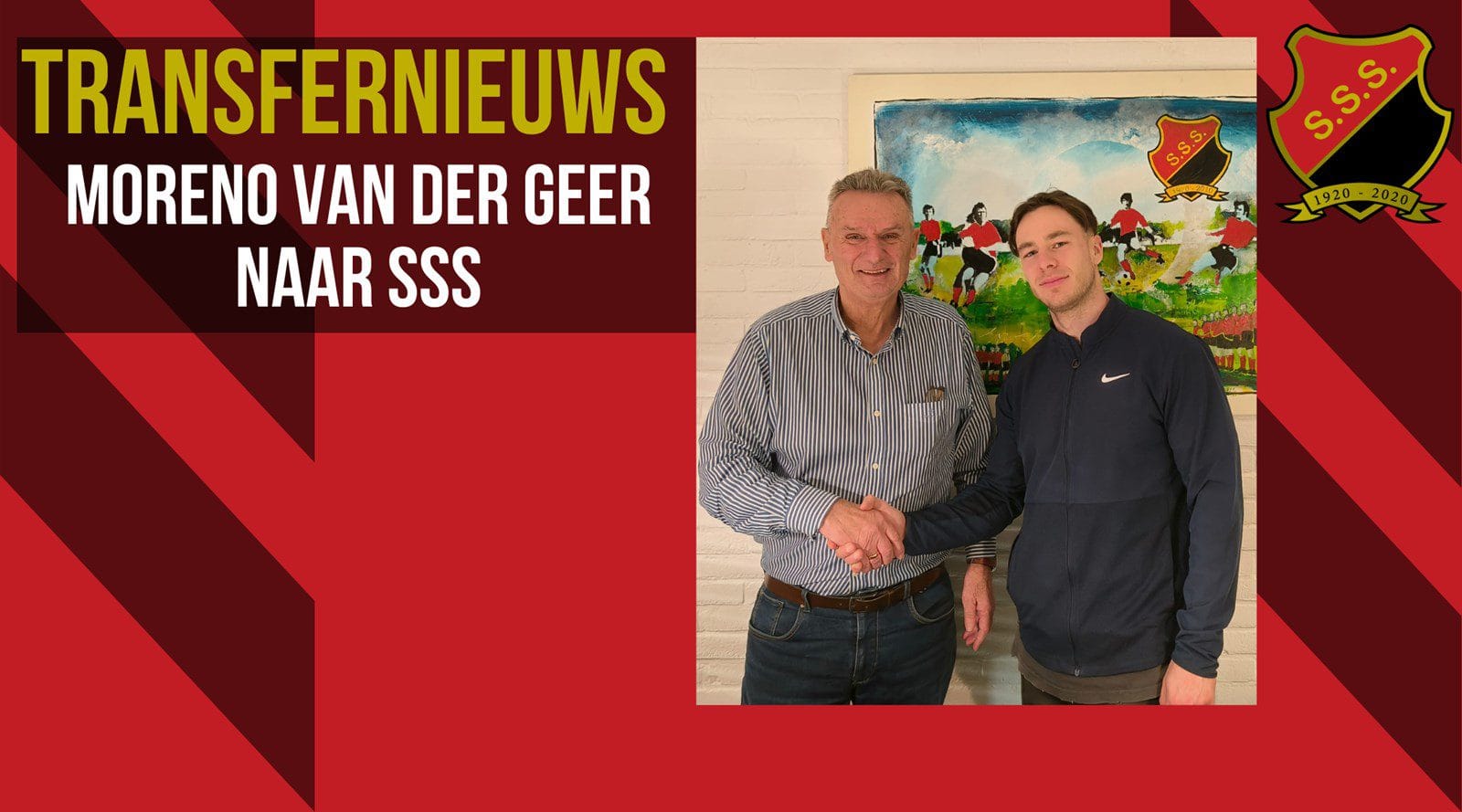 SSS Klaaswaal verwelkomt middenvelder Moreno van der Geer