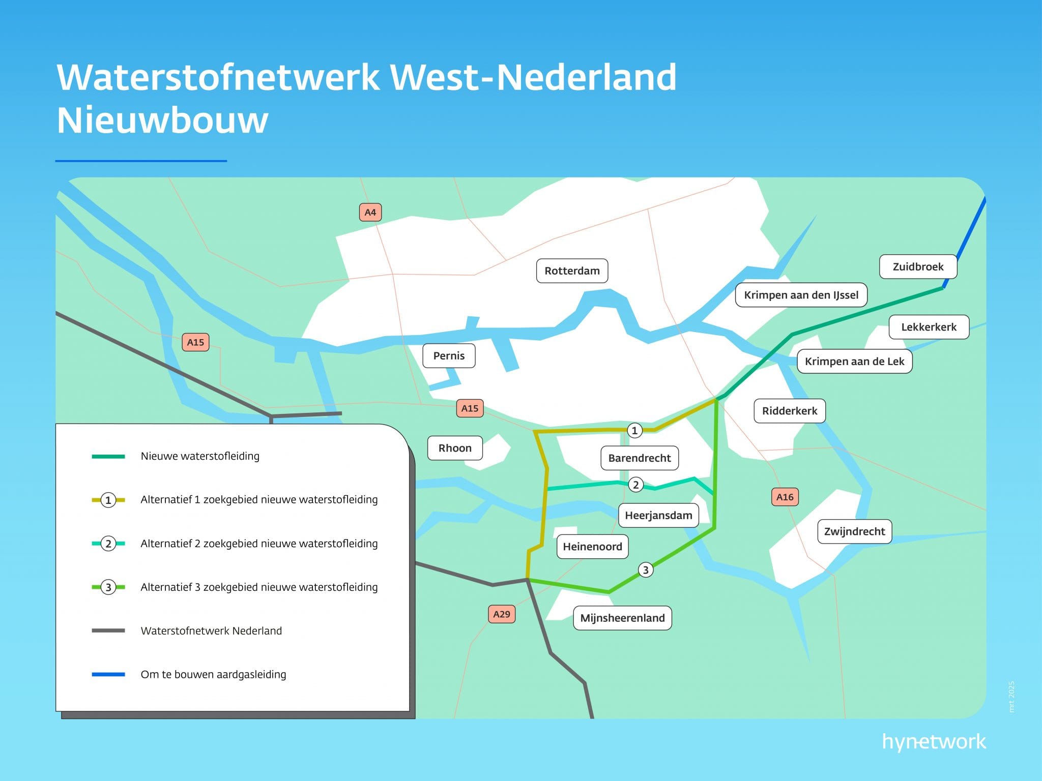 Landelijk plan voor waterstofleiding deels bij Mijnsheerenland