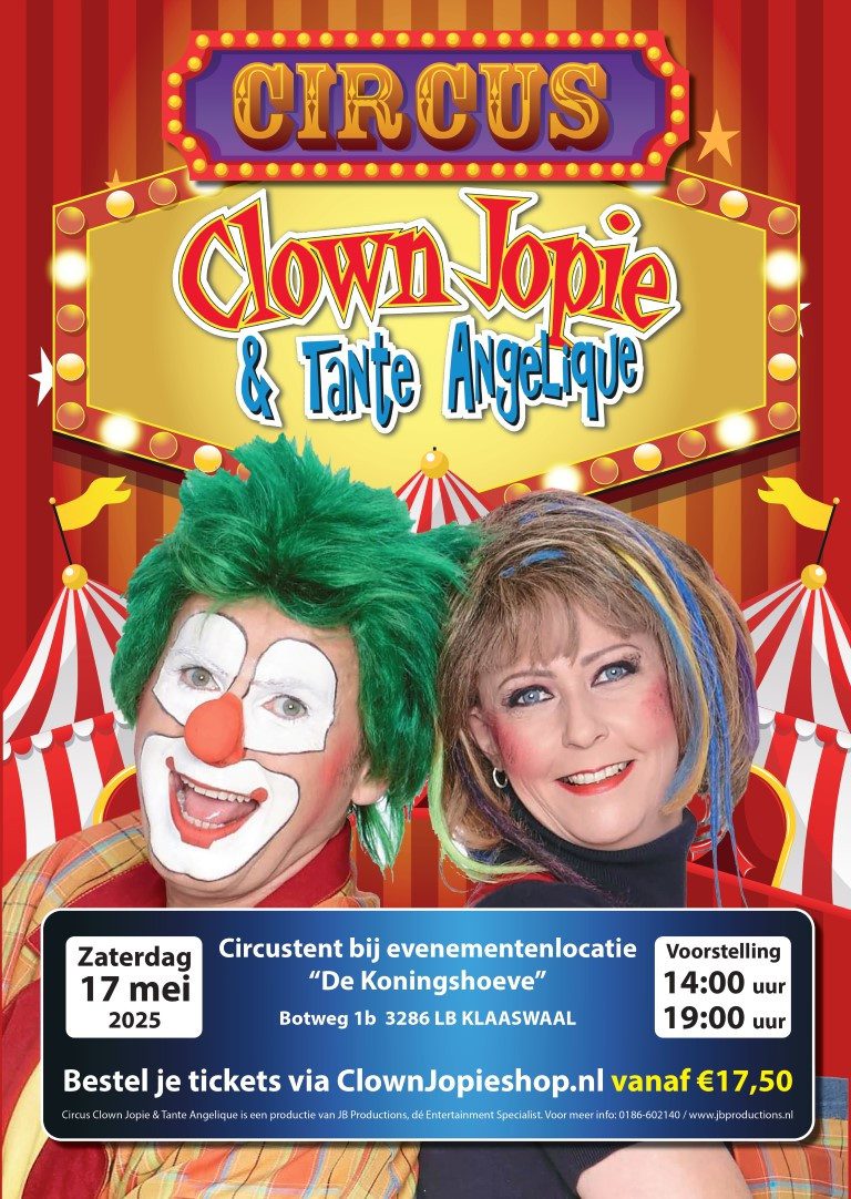Nieuwe single en circusvoorstelling: Clown Jopie & Tante Angelique maken hun droom waar