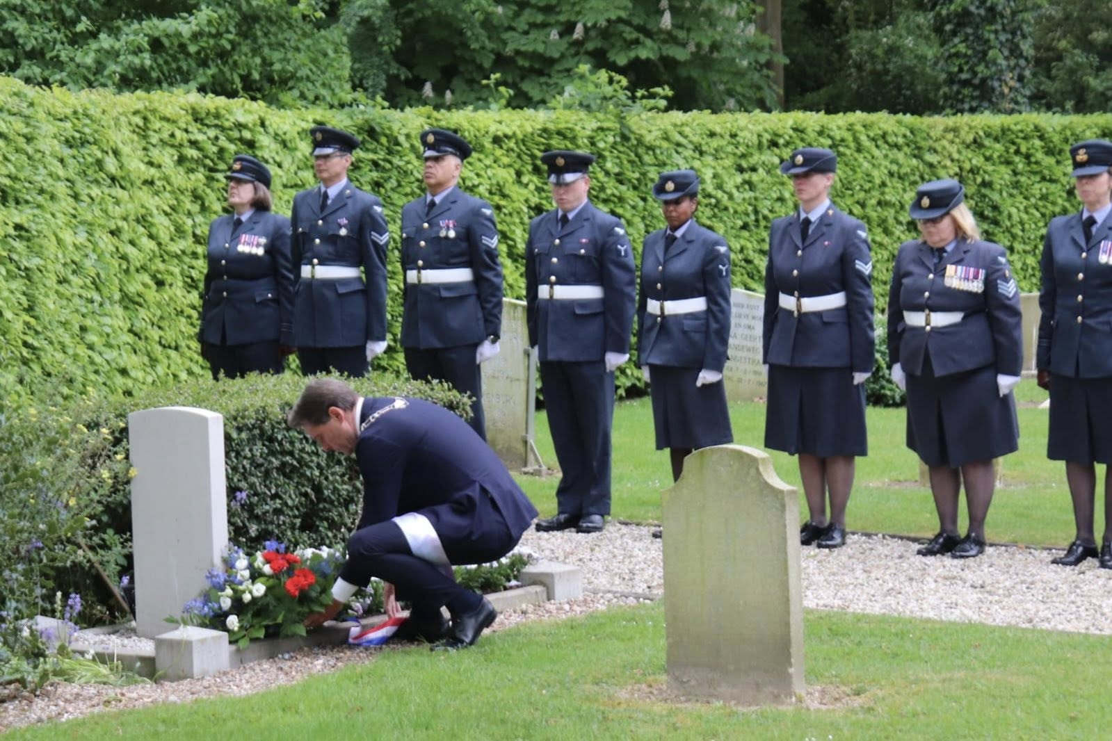 Herdenking in Piershil: 600 Squadron eert gevallen kameraad Robert Echlin