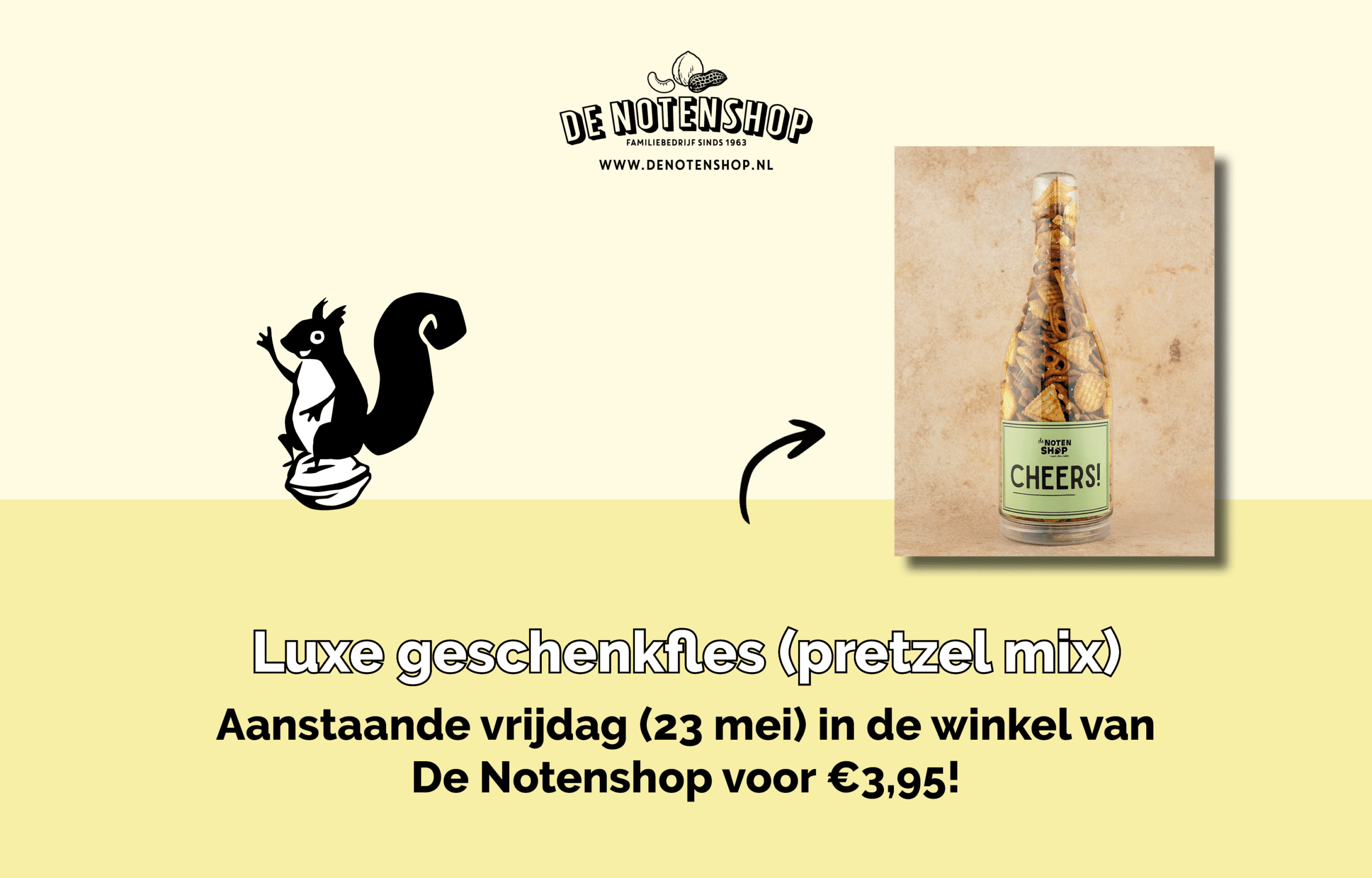 Luxe geschenkfles voor maar €3,95!