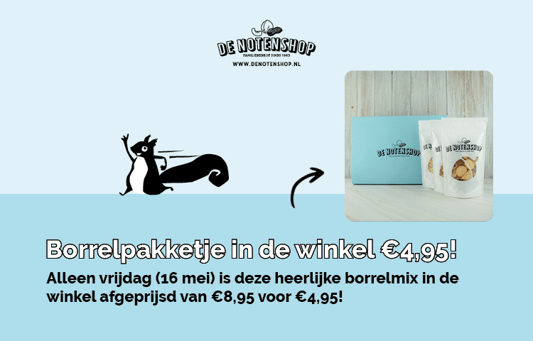 Start jouw weekend goed met dit nieuwe pakket van De Notenshop!