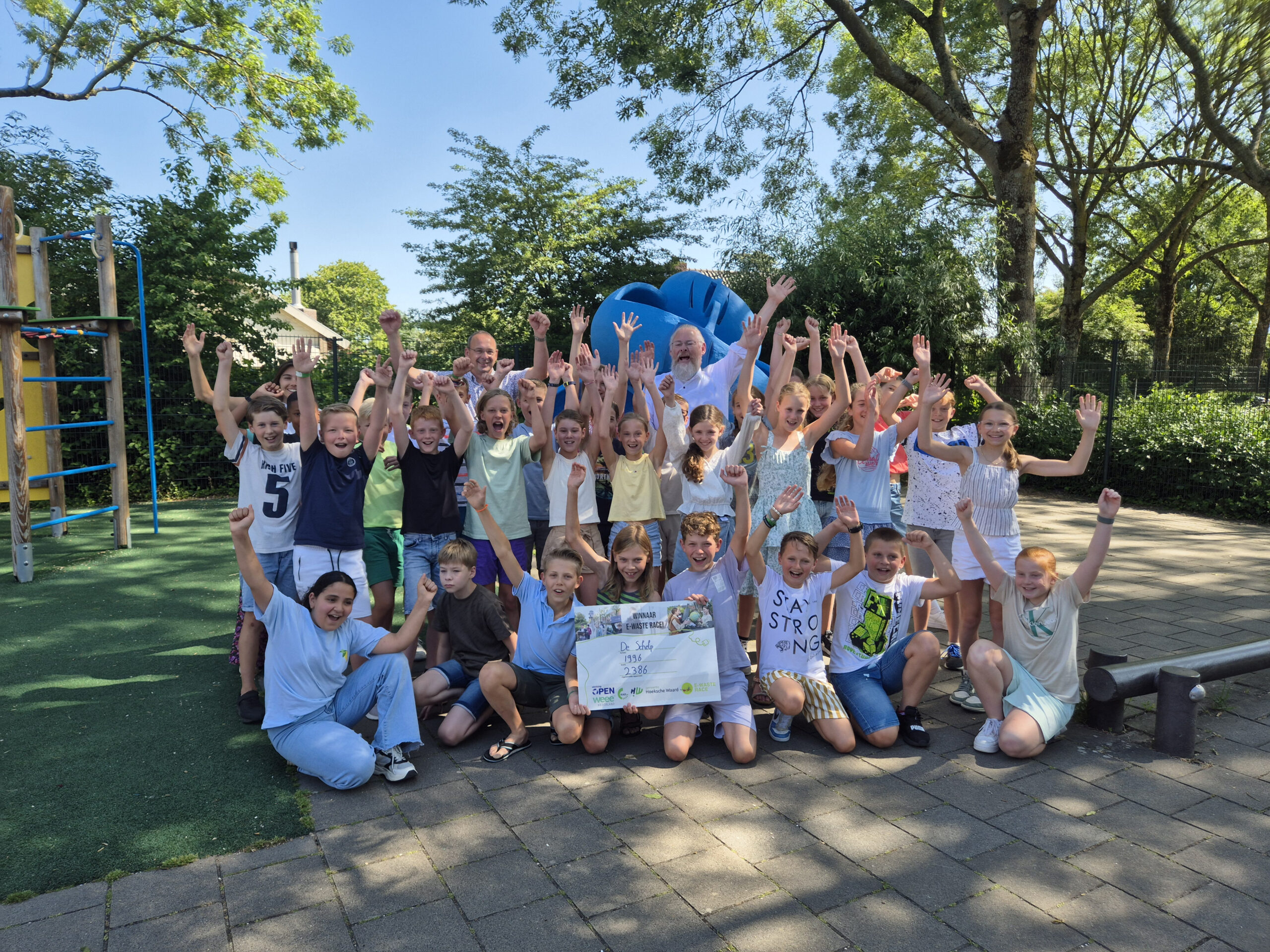 Scholen in de Hoeksche Waard zamelen 9.176 apparaten in tijdens E-waste Race 2025: succesvolle strijd tegen elektronisch afval