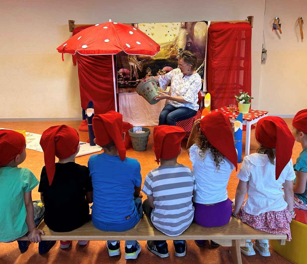 Juf Mirjam van basisschool Het Driespan met pensioen