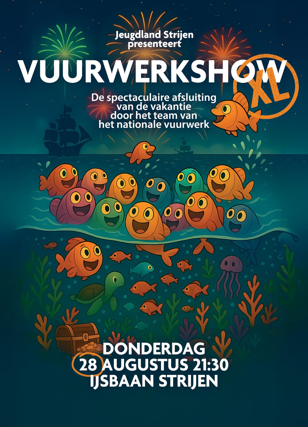 Strijen sluit vakantie af met spectaculaire vuurwerkshow ????