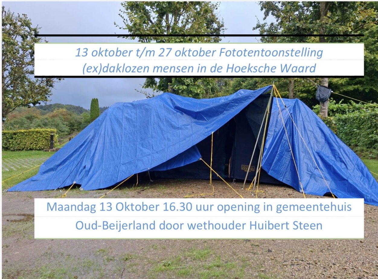 Fototentoonstelling geeft (ex)daklozen in de Hoeksche Waard een gezicht