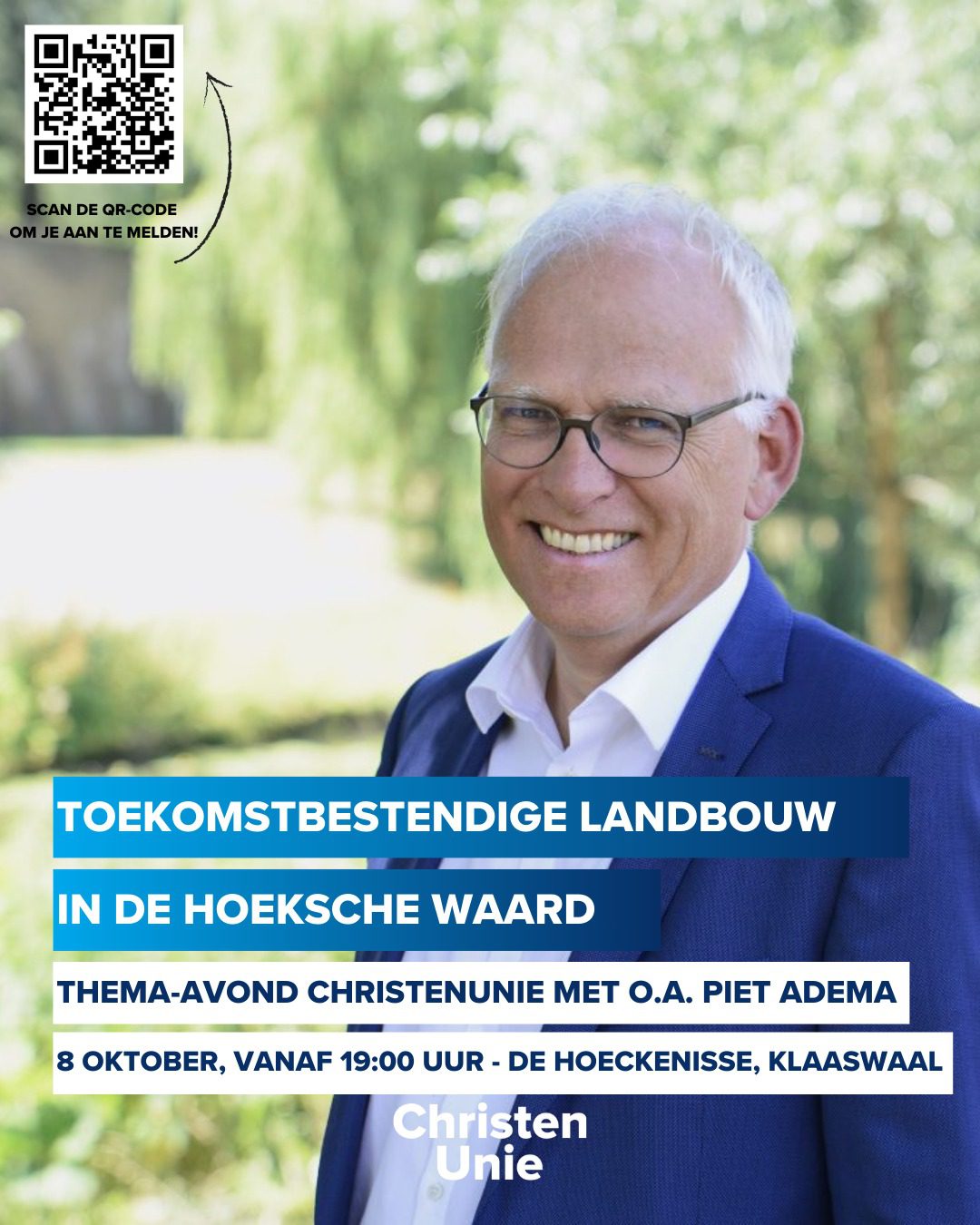 ChristenUnie thema-avond: ‘Samen koers zetten voor toekomstbestendige landbouw’