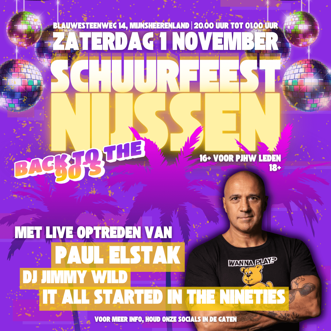 Schuurfeest Nijssen: Back to the 90’s!