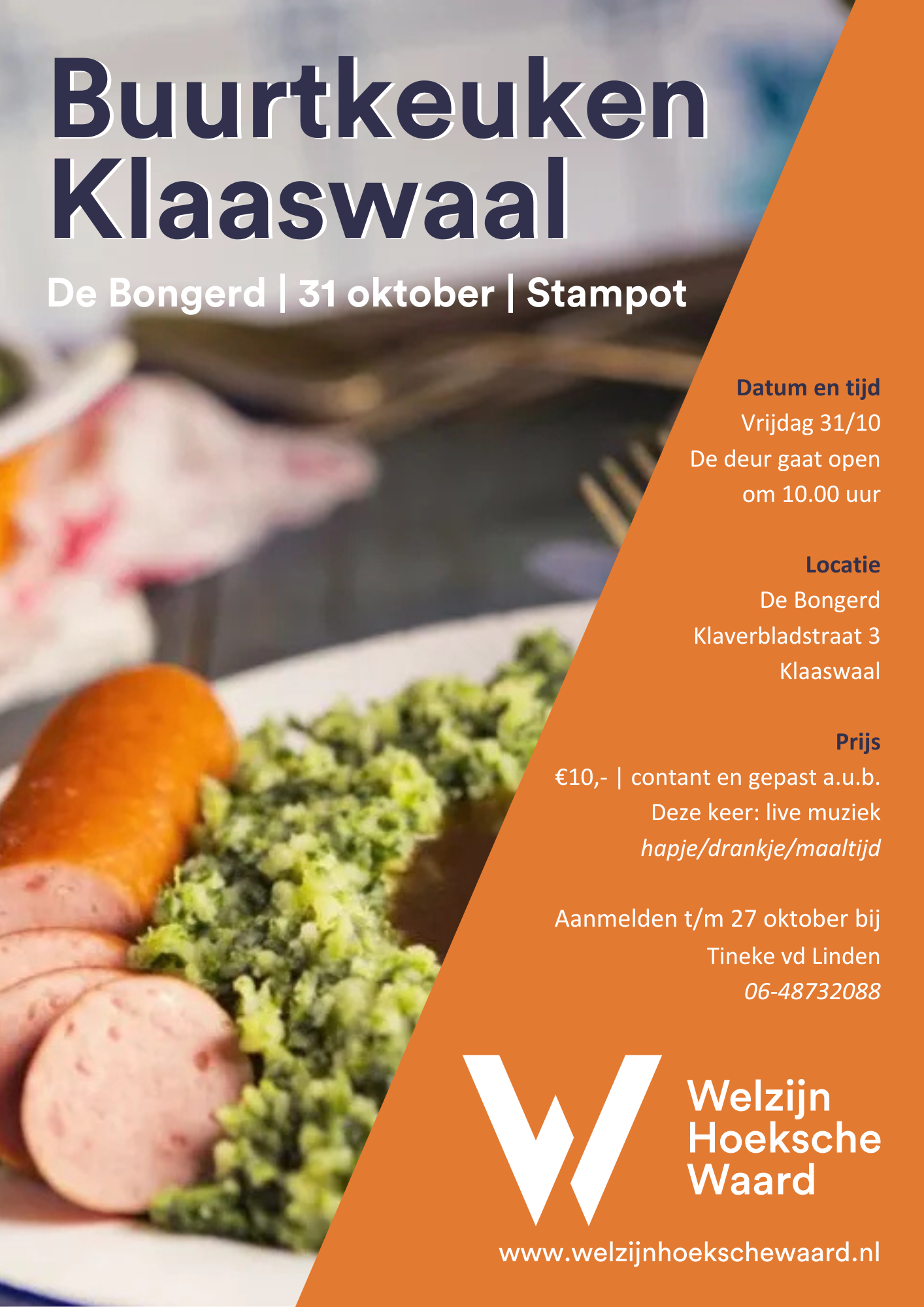 Buurtkeuken in Klaaswaal op 31 oktober