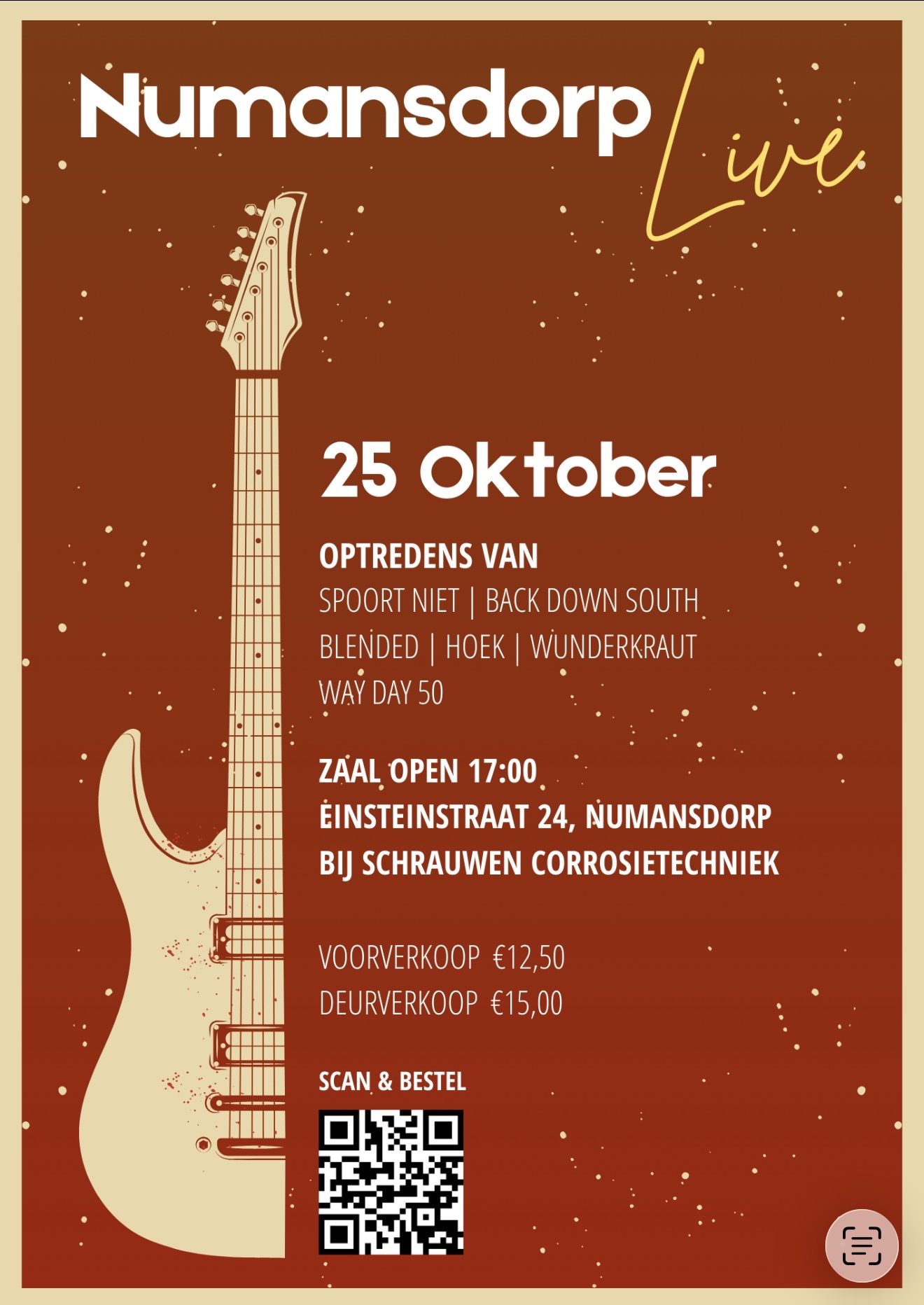 Numansdorp Live – Pop/Rockfestival op 25 oktober
