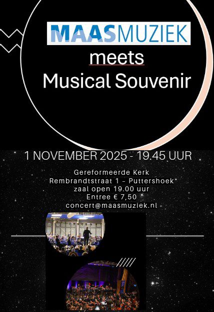 Orkest Musical Souvenir te gast bij MaasMuziek
