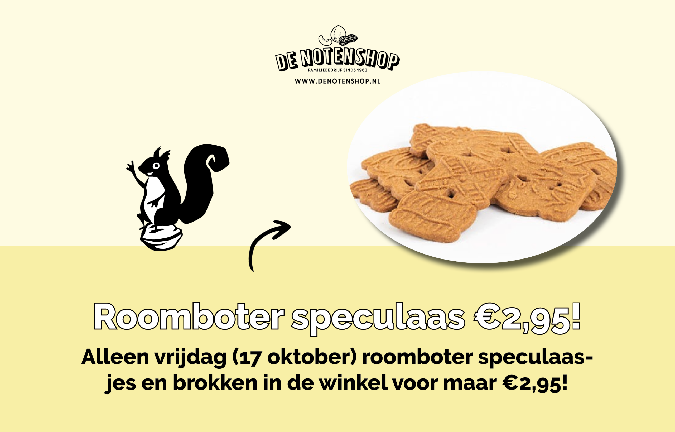 Roomboter speculaasjes en brokken in de winkel van De Notenshop!