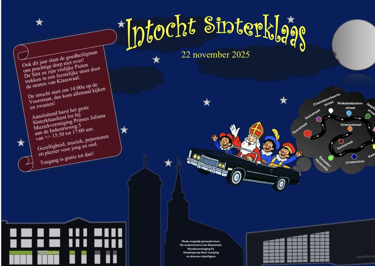 Intocht Sinterklaas in Klaaswaal – 22 november 2025