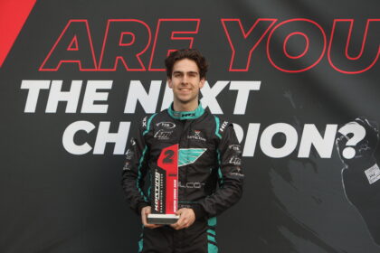 Kevin Stehouwer podium in Karting Championns League in KZ schakelklasse