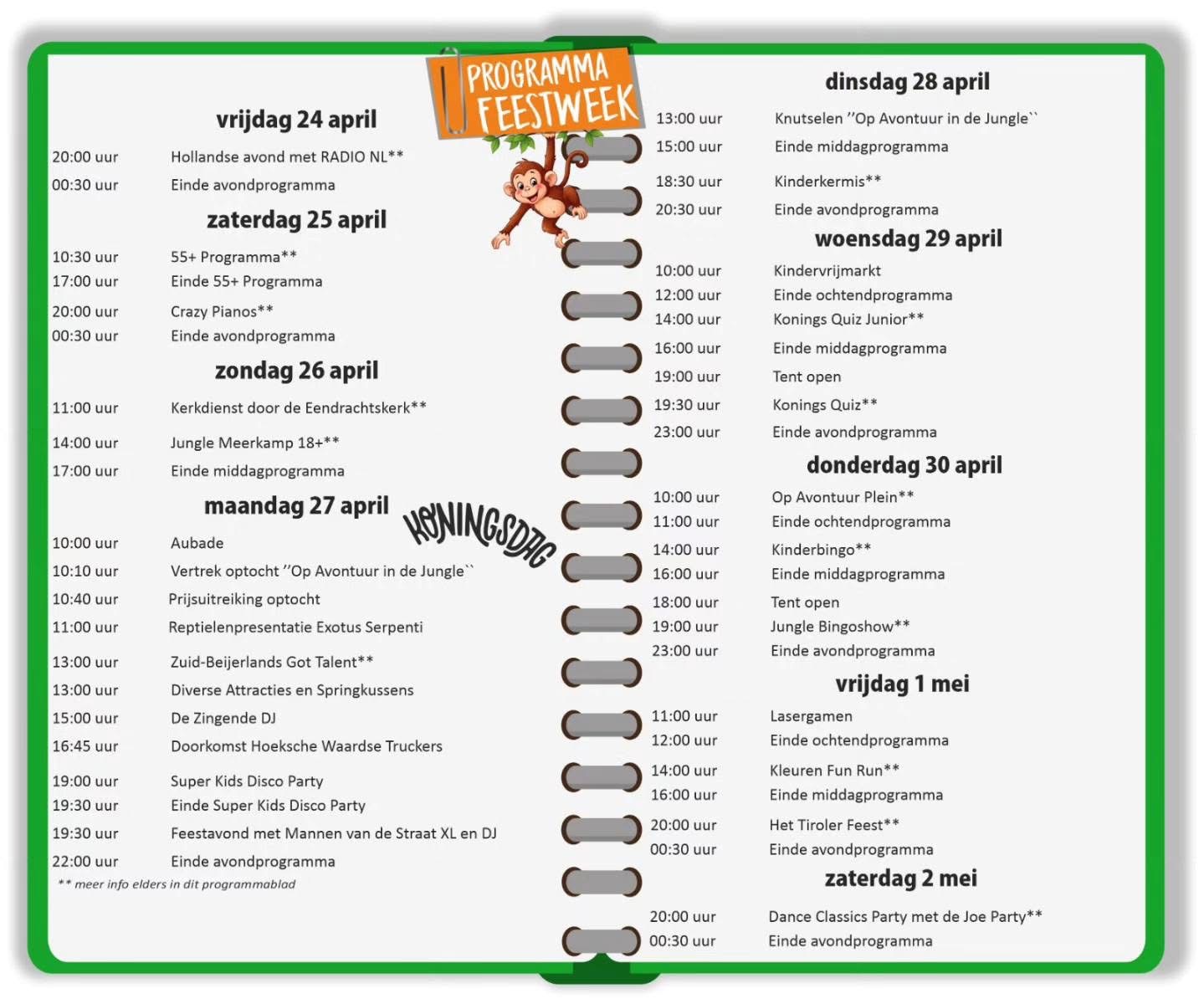 Feestweek en Koningsdag in Zuid-Beijerland: dit staat er op het programma