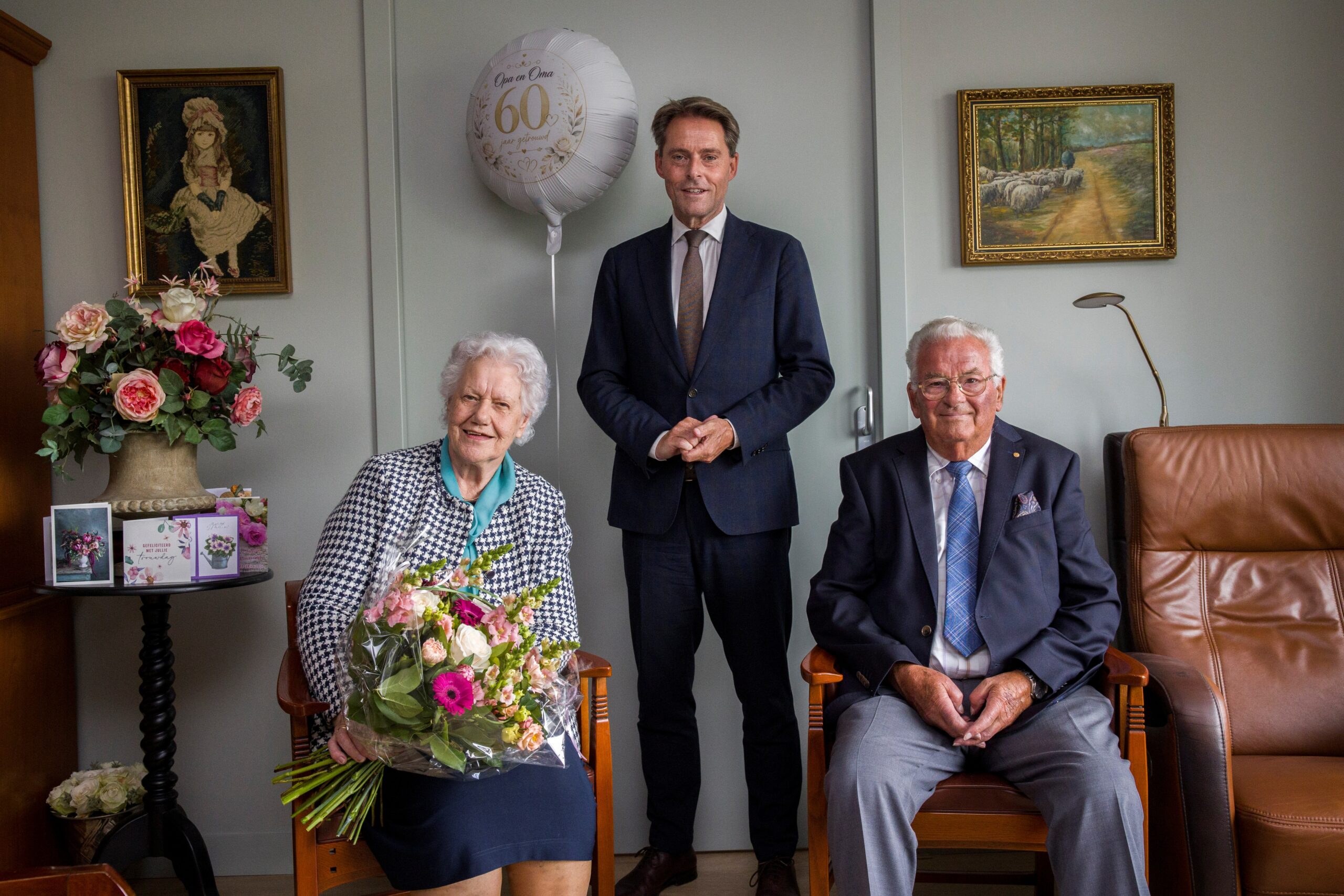 Echtpaar Den Boer-van Vliet uit Nieuw-Beijerland viert diamanten huwelijk