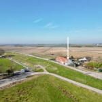 De locatie van de voorgenomen afsluiting van de Westdijk bij Goudswaard.