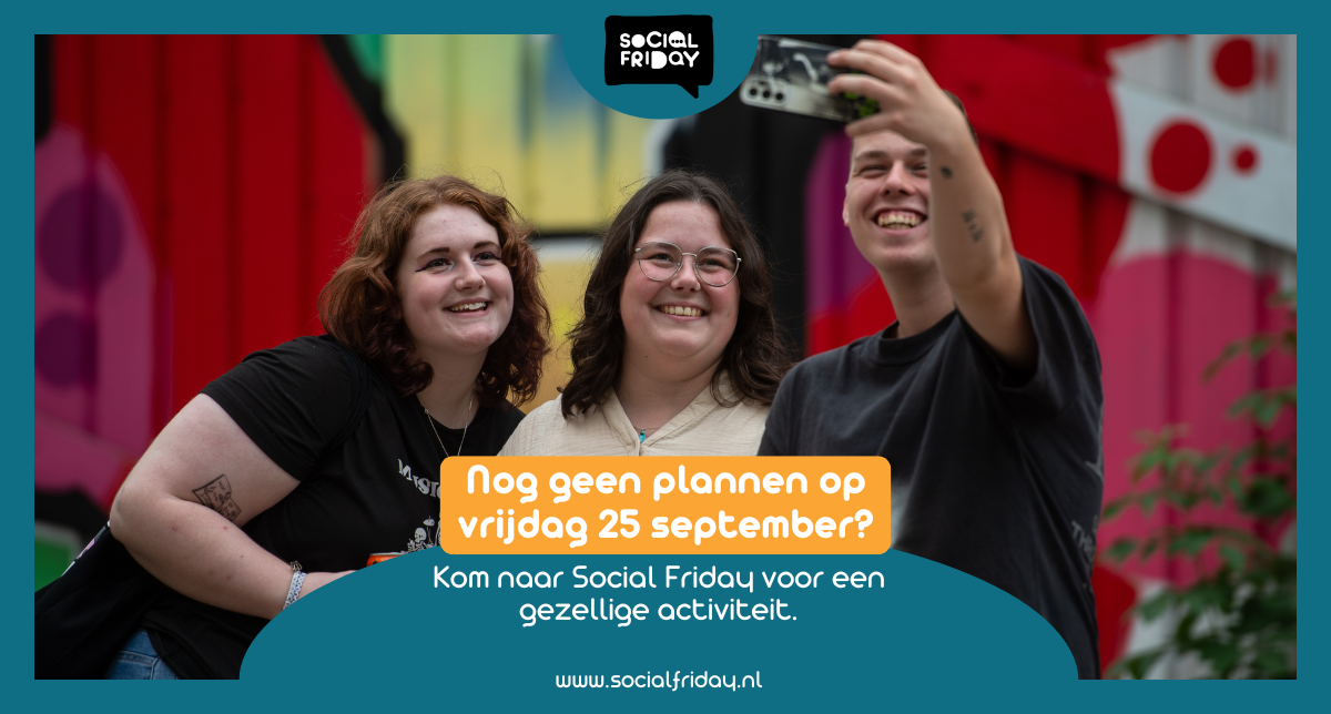 Ontmoet nieuwe mensen tijdens Social Friday in een van onze jongerencentra (De Klep in Strijen, De S